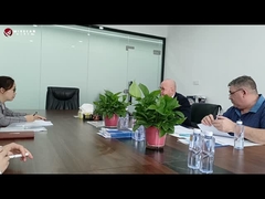 Kunjungan pelanggan untuk 1-12 Cores FTTH Outdoor Indoor Drop Cable Manufacturing Machine