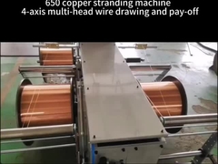 Mesin stranding tembaga 650 + gambar kawat multi-kepala 4-sumbu dan pembayaran