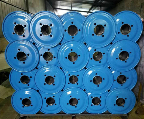Drum Logam Kabel Bobbin Spool Baja Berkecepatan Tinggi Lapisan Ganda