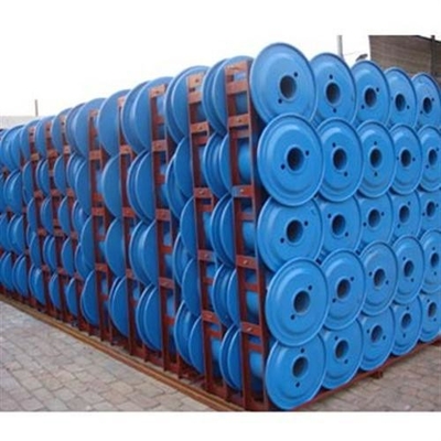 Drum Logam Kabel Bobbin Spool Baja Berkecepatan Tinggi Lapisan Ganda