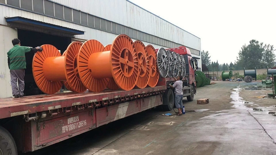 Reel Gelendong Bergelombang Untuk Mesin Stranding / Kumparan Baja / kabel serat optik
