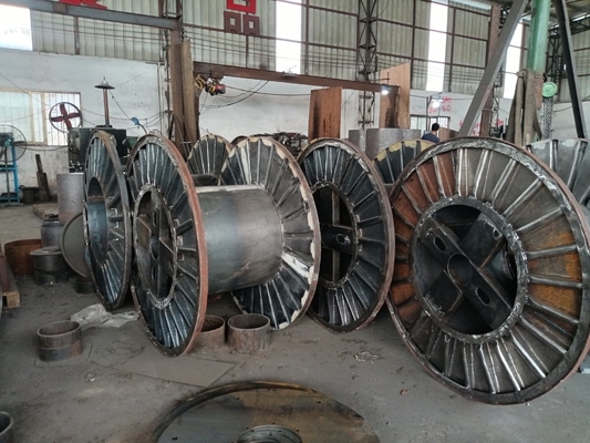 Reel Gelendong Bergelombang Untuk Mesin Stranding / Kumparan Baja / kabel serat optik
