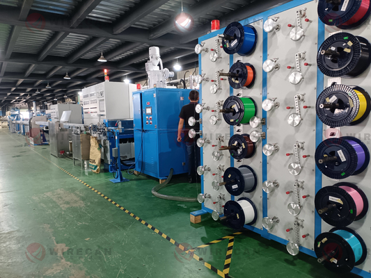 WRK-50 Lini Ekstrusi Tabung Lolos Produksi Kabel Serat Optik Berkecepatan Tinggi
