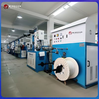 Mesin pembuatan kabel jaringan 50+35 PLC Control Wire Extrusion Line