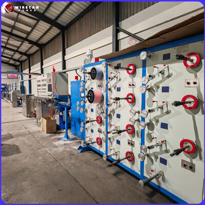 WRK-50 Lantai Produksi Kabel Serat Optik Tabung Lolos / Mesin Ekstrusi Tabung Serat Optik