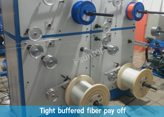 190m / Min Lini Produksi Kabel Serat Optik Duplex Untuk Kabel Drop FTTH