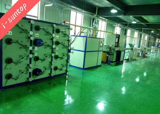300m / Min Serat Optik Buffering Line Untuk PBT Coating Central Tube Cable
