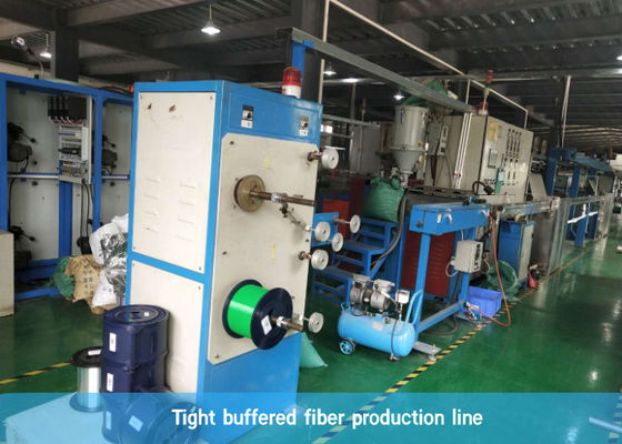 30mm Longgar Buffered Fiber Optic Cable Line Produksi Dengan Semi - Auto Take Up