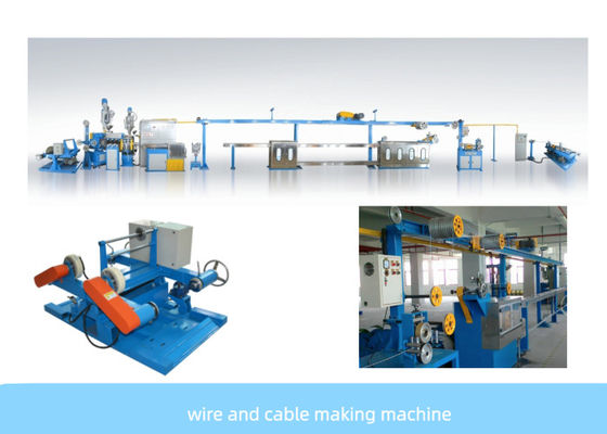 Double Layer 40HP PVC Cable Extruder Machine Jalur Ekstrusi Kabel