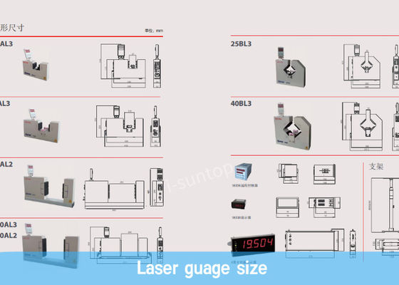 Garis Ekstrusi Kabel Diameter Kabel Pengukur Diameter Laser AC240V