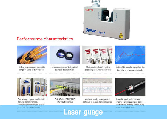 Garis Ekstrusi Kabel Diameter Kabel Pengukur Diameter Laser AC240V