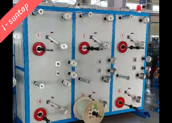 SGS 4 Bobbin Head Wire Pay Off Machine Mesin Kabel Serat Optik
