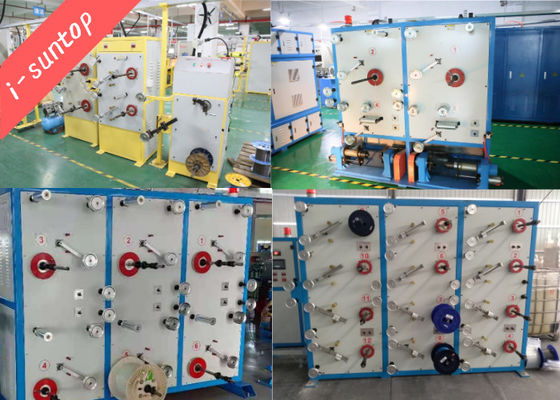 SGS 4 Bobbin Head Wire Pay Off Machine Mesin Kabel Serat Optik