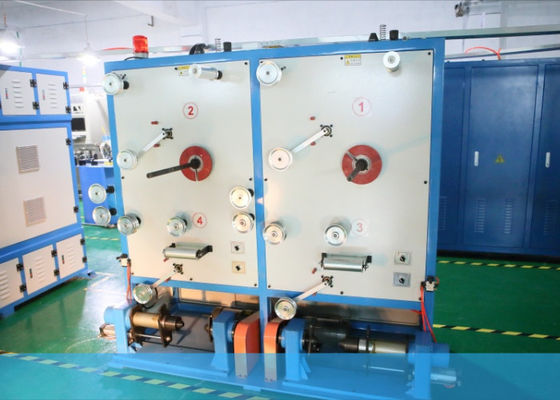 SGS 4 Bobbin Head Wire Pay Off Machine Mesin Kabel Serat Optik