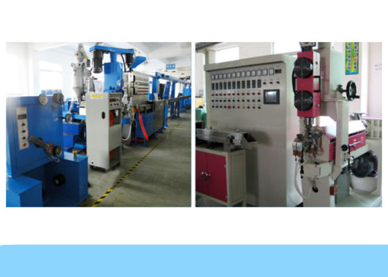 Chemical Foaming 15HP Coaxial Wire Extruder Machine Cable Line Produksi