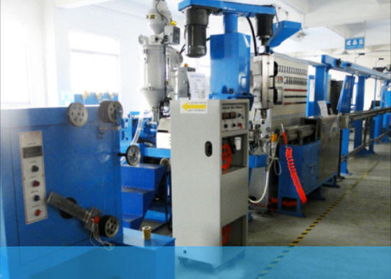 Chemical Foaming 15HP Coaxial Wire Extruder Machine Cable Line Produksi