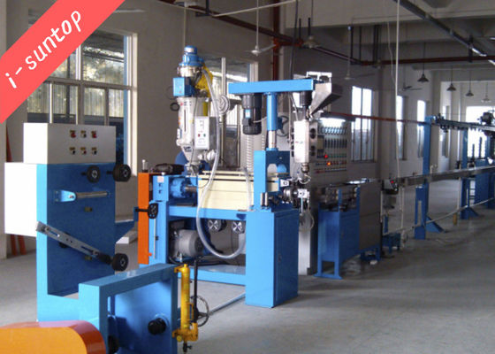 Chemical Foaming 15HP Coaxial Wire Extruder Machine Cable Line Produksi