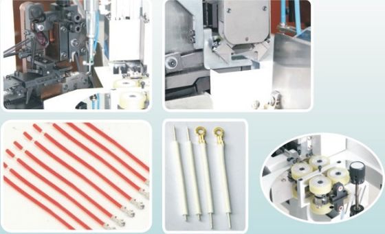 Sepenuhnya Otomatis 2.0T Wire Cutting Stripping Dan Crimping Machine Horizontal