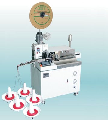 Sepenuhnya Otomatis 2.0T Wire Cutting Stripping Dan Crimping Machine Horizontal