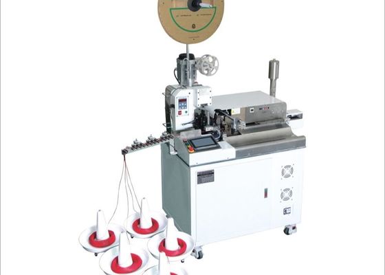 Sepenuhnya Otomatis 2.0T Wire Cutting Stripping Dan Crimping Machine Horizontal