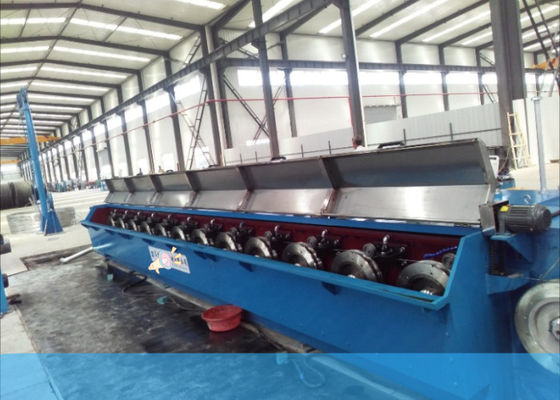 Mesin Menggambar Kawat Perak 75kw 13die Dengan Pengambilan Ganda Otomatis