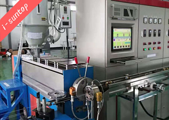 Dalam Ruangan Simplex Duplex FTTH Drop Cable Extrusion Crosshead