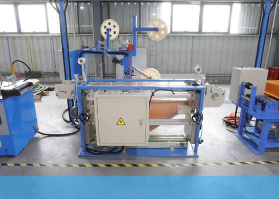 80m / Min 3 Phase Metal Tape Accumulator Mesin Kabel Serat Optik
