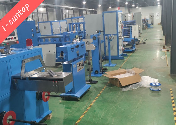 PN800 Indoor Fiber Optic Cable Line Produksi Mesin Coiling Rewinding