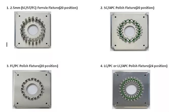 Mesin Pemoles Kabel Serat Optik Patch Tekanan Empat Sudut Kecepatan Tetap