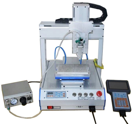SC / LC / FC Fiber Patch Cord Membuat Mesin Auto Glue Dispenser Fiber Optic Equipment