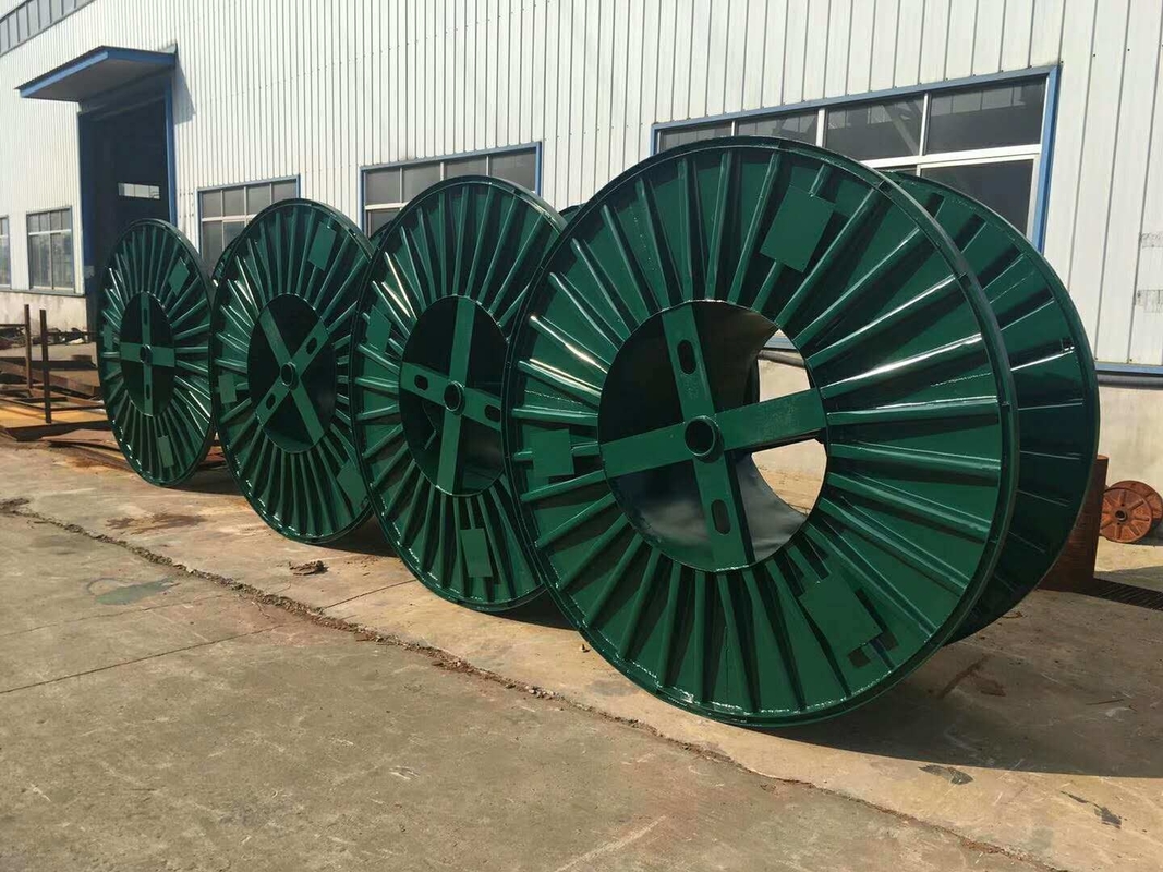 Reel Gelendong Bergelombang Untuk Mesin Stranding / Kumparan Baja / kabel serat optik
